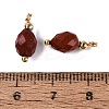 Natural Red Jasper Pendants GG-N004-02G-04-3