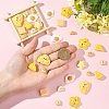 40Pcs 10 Styles Opaque Resin Cabochons CRES-YW0002-66-5