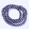 Electroplate Glass Beads Strands EGLA-A034-T10mm-A16-2