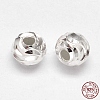 Fancy Cut 925 Sterling Silver Round Beads STER-F012-08B-1