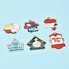 24Pcs 6 Styles Mother's Day Alloy Enamel Pendants FIND-FS0003-90-9