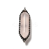 Natural Rose Quartz Big Pointed Pendants G-F731-05F-2