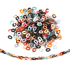 560Pcs 7 Colors Opaque Acrylic Linking Rings SACR-CJ0001-18-1