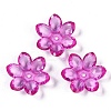 Transparent Acrylic Bead Caps OACR-H118-03B-1