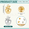 20Pcs 2 Colors Stainless Steel Charms STAS-BC0004-11-2