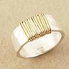Zinc Alloy Wire Wrapped Finger Rings for Women FS-WG4DD4C-04-2