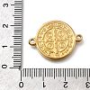 304 Stainless Steel Saint Benedict Medal Cross Connector Charms STAS-C119-12G-3