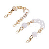 2Pcs 2 Style Oval & Round Beads Acrylic Bag Handle FIND-GN0001-16C-2