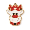 Christmas Theme Ion Plating(IP) 304 Stainless Steel Enamel Pendants STAS-Z083-09G-04-1