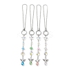 Angel Butterfly Glass Pendants Decirationgs HJEW-JM01936-1