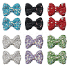 12Pcs 6 Styles Handmade Polymer Clay Rhinestone Beads CLAY-OC0001-09-1