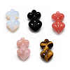 Natural & Synthetic Mixed Gemstone Pendants G-D448-M-1