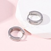 304 Stainless Steel Hoop Earrings EJEW-D331-19A-P-1