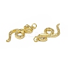 Brass Micro Pave Cubic Zirconia Pendants KK-E068-VB002-3