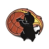 Cat with Basketball Sport Enamel Pins LS-JEWB-I052-05EB-04-1