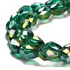 Electroplate Glass Beads Strands X-EGLA-D015-15x10mm-26-4