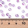 Baking Paint Electroplate Transparent Glass Seed Beads SEED-N006-07J-4