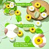 20Pcs 4 Styles Food Grade Eco-Friendly Silicone Focal Beads SIL-CJ0001-21-3