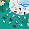 50Pcs 5 Colors Rhinestone Pendants RGLA-DC0001-10-4