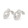 Rack Plating Brass Heart Stud Earrings for Women EJEW-I283-02P-1