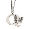 201 Stainless Steel Necklaces NJEW-Q336-01Q-P-1