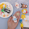 15Pcs 15 Styles Opaque Resin Big Pendants RESI-CA0001-65-3
