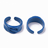 Spray Painted Alloy Cuff Rings RJEW-T011-34C-RS-2
