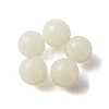 Synthetic Luminous Stone Round Beads G-WH0026-08A-03A-1