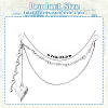 2Pcs Iron Boot Strap Chains HJEW-SW00407-2