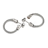 304 Stainless Steel Twist Stud Earrings for Women EJEW-M023-06C-2