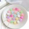 Opaque Acrylic Beads OACR-H038-16-1