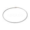 Rack Plating Brass Cubic Zirconia Elasticity Necklaces NJEW-S425-02P-1