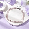 Natural Gemstone Beads Anklets AJEW-AN00583-07-4