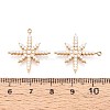 304 Stainless Steel and ABS Imitation Pearl Star Pendants STAS-T071-20G-3