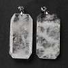Natural Quartz Crystal Pendants G-H286-05P-01-1