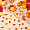 120Pcs 4 Colors Painted Natural Wood Beads WOOD-SP0001-11A-4