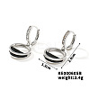 Fashionable Ring Brass Cubic Zirconia Hoop Earrings for Women GD5686-2-1