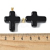 Handmade Lampwork with Brass Pendants LAMP-I030-01G-01-4