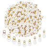 90Pcs 3 Style ABS Imitation Pearl & Brass Pendants KY-PH0001-22-1