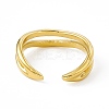 Ion Plating(IP) 304 Stainless Steel Cuff Ring for Women RJEW-C060-37G-3