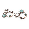 Natural Amazonite & Green Aventurine Big Pendants G-A227-02R-2