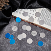 30Pcs Aluminium Alloy Blank Flat Round Sheet DIY-BC0014-47-5