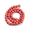 Dyed Synthetic Turquoise Gemstone Bead Strands TURQ-R032-8mm-XSS18-4