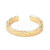 Ion Plating(IP) 304 Stainless Steel Textured Open Cuff Ring for Women X-RJEW-I096-19G-2