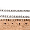 3MM 304 Stainless Steel Rolo Chain Necklaces NJEW-P338-08P-5