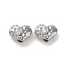 Brass Micro Pave Clear Cubic Zirconia Beads KK-U042-05G-1-1