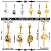 36Pcs 6 Style Tibetan Style Alloy Big Pendants FIND-SC0005-70-2