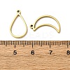 10Pcs 201 Stainless Steel Open Back Bezel Pendant Sets STAS-B101-06A-G-3