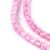 Electroplate Opaque Glass Beads Strands EGLA-U004-02A-3