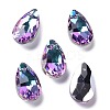 Faceted Teardrop Glass Pendants GLAA-O008-A22-1
